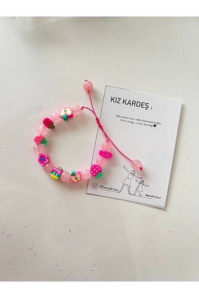 Ben Aleina Pink Quartz Sister Bracelet Friendship Bracelet Natural Stone Gift Bracelet