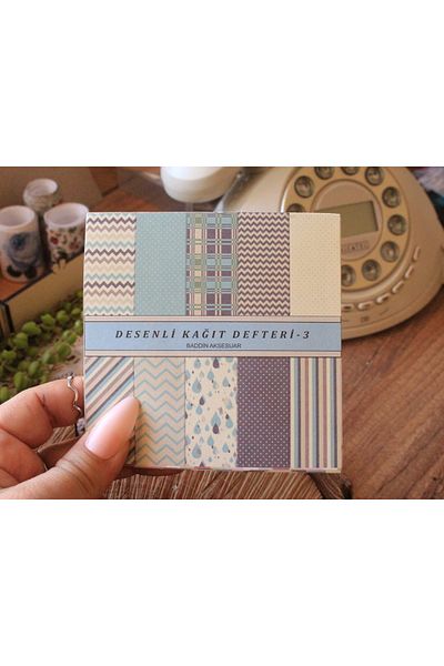 akcepazar 30 Sheets Patterned Paper Notebook Journal Vintage