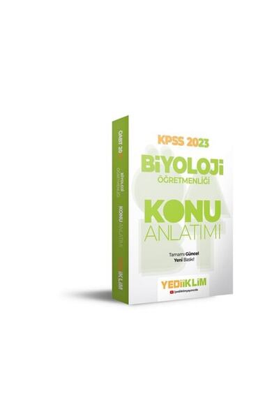 Yediiklim Yayınları 2023 Öabt Biyoloji Öğretmenliği Konu Anlatımı
