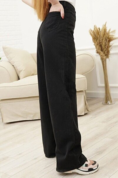 Trn JNS Ronja 90&#39;s Γυναικεία Μαύρο Loose Lycra Σούπερ ψηλόμεσο τζιν τζιν 90&#39;s