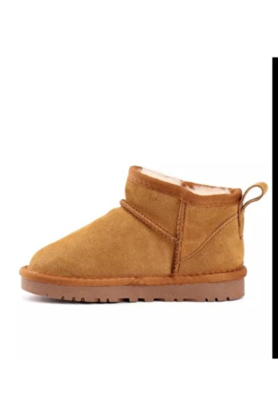 POLENS Çocuk Taba Ultra Mini Içi Yünlü Kürklü Bot ( En Az 1 Numara Büyük Sipariş Ediniz )