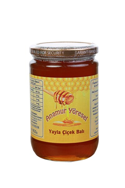 ANAMUR YÖRESEL Polifloralı Yayla Çiçek Balı. Şifa Kaynağı Ham Bal 850 gr Cam ...