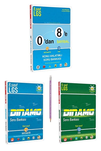 Tonguç Yayınları 0'dan 8'e Sayısal Konu Anlatımlı 8. Sınıf Matematik Fen Dina...