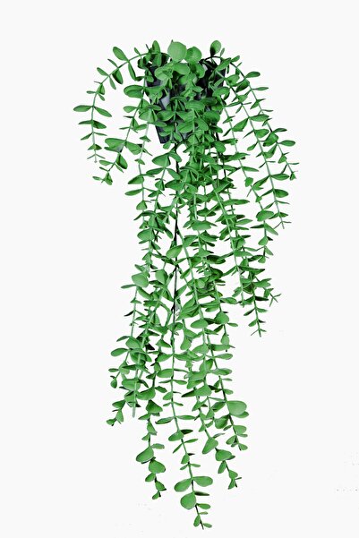 Lilac Home Yapay Çiçek Elmas Gümüş Saksıda Yeşil Okaliptus Sarkıtı