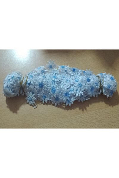 GÜZEL KAMAN Scallop Blue Belly Popotya 2.5 Cm 9 Meters Very Tight Quality Beautiful