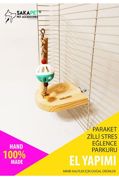 SAKAPET Platform Single Ball Bird Stress Toy