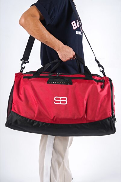 DELSOLERA Large Size Unisex Sports Fitness and Travel Bag with Shoe Eyes
