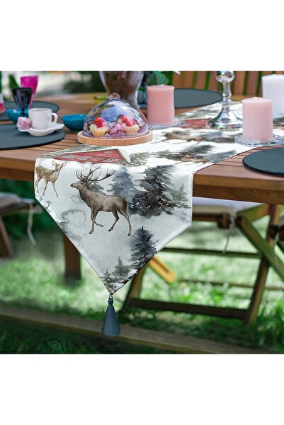 Sister Home Design Διαδρόμος με Τριγωνικές Φούντες με Θέμα Χιονισμένο Έδαφος,...