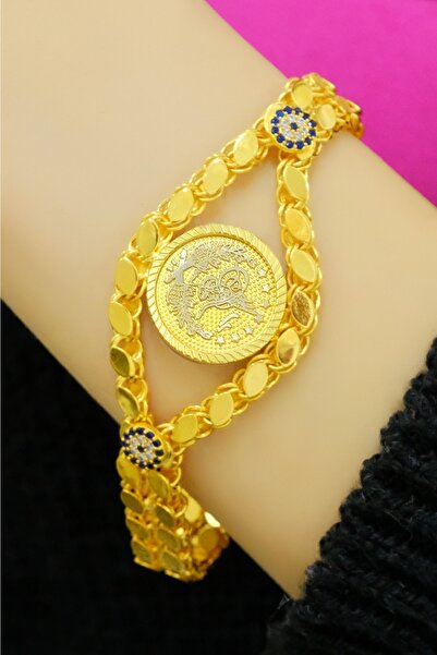 aytekgold Pullu Tuğralı Bileklik