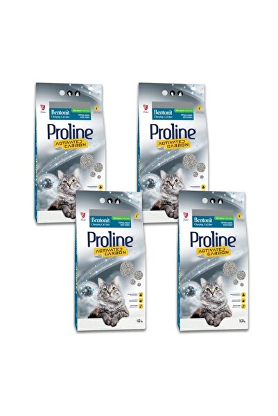 Pro Line Aktif Karbon Kedi Kumu 10 Lt X 4 Adet