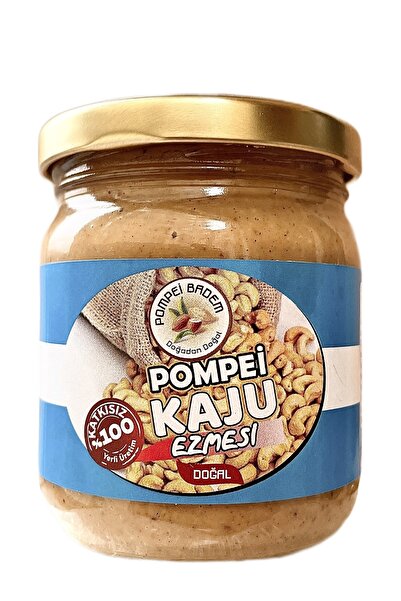POMPEİ BADEM 200 Gr %100 Kaju Ezmesi Organik Doğal Katkısız Glutensiz Sade Şe...