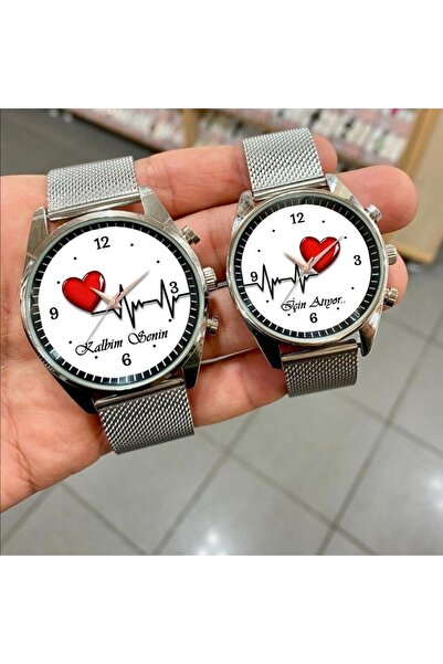 tasarım harikaları Sevgili Saati Çift Kol Saatleri Gri