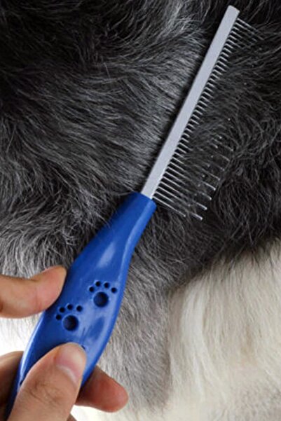 TechnoStation Kedi Köpek Kıtık Tüy Açıcı Metal Tarak Pratik Evcil Hayvan Raha...