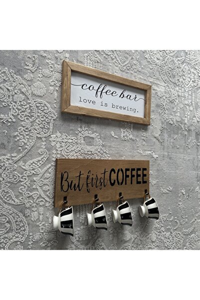 woodhomeworks Gerçek Ahşap Kahve Köşesi