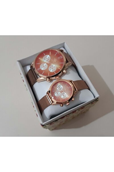 renkli çiçekler ساعة يد للرجال والنساء مكونة من قطعتين