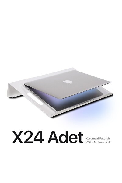 Beyaz Laptop Standı Notebook Soğutucu - Ofis Için Ideal M1 24 Adet