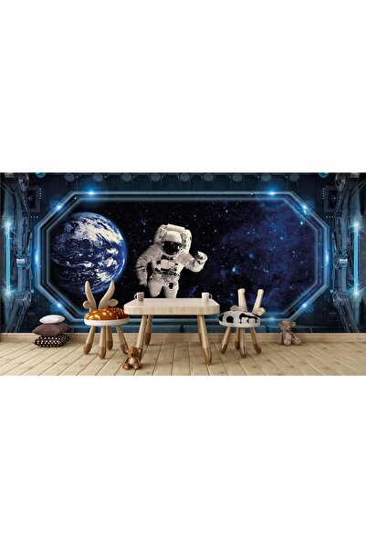 LOTUS AURA Uzay Ve Dünya Çocuk Odası Duvar Kağıdı, Uzay Ve Astronot Duvar Resmi