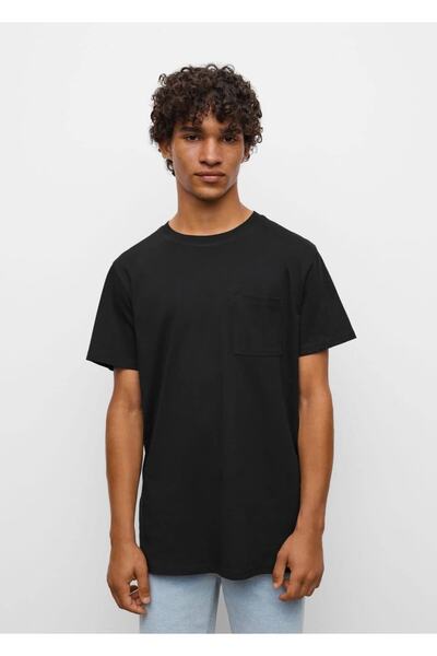 Mango Teen Βαμβακερό μπλουζάκι με τσέπες