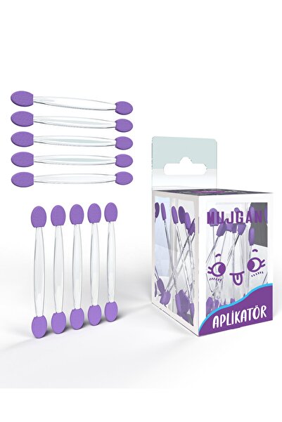 MUJGAN Far Fırçası 10 Adet Mor