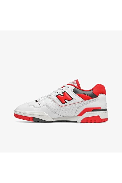 New Balance 550 White Red Spor Ayakkabı