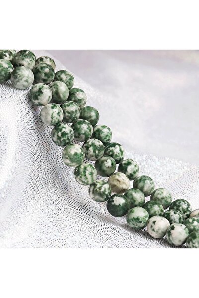 RLX BUJİTERİ سلسلة حجر جاسبر طبيعي أخضر 8 مم - تصميم مجوهرات من الحجر الطبيعي
