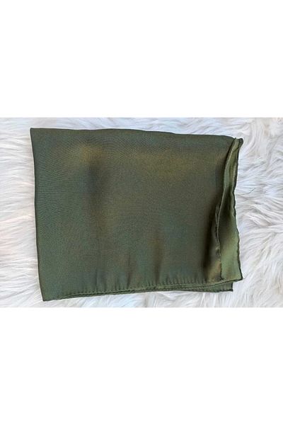 sema aksesuar Khaki Color Women's Satin Scarf - Mother's Day Gift