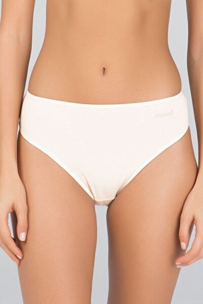 Kom Women's Combed Cotton Lycra Compact Basic Slip Panties 6 Pcs 2white-2blac...