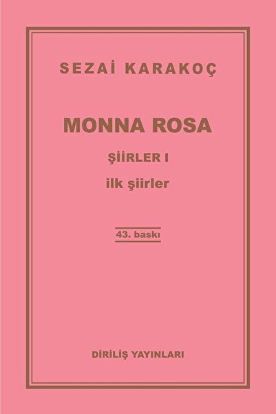 Diriliş Yayınları Monna Rosa Şiirler 9