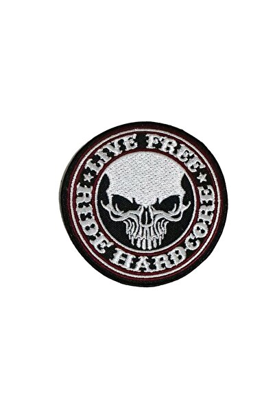 X-SHOP Lıve Free Rıde Hardcore Motorcu Patches Arma Peç Kot Yaması