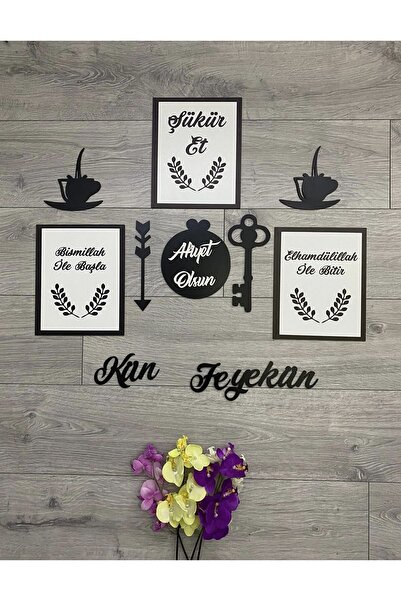 HOBİ55 Mutfak Duvar Süsü Kün Fe Yekün