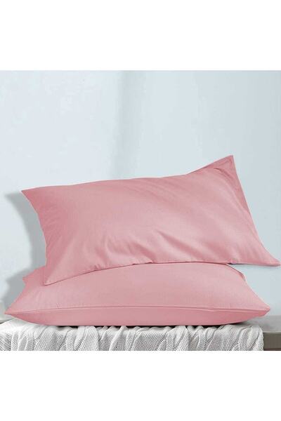 REGULUS CONCEPT طقم كيس وسادة وردي مكون من قطعتين قطن (50x70)