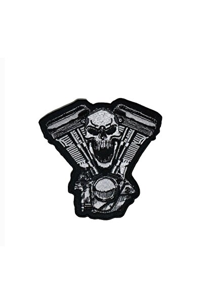 X-SHOP V-motor Kurukafa Motorcu Patches Arma Peç Kot Yaması