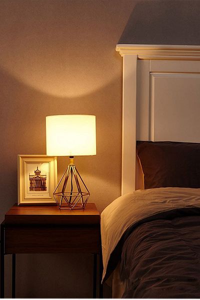 EvLight Minimalist Gold Lampshade White