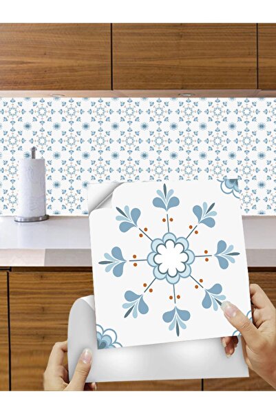 TIKLAYAKALA Muftak Banyo Fayans Kaplama Duvar Dekorasyon Sticker Folyo 10 Adet