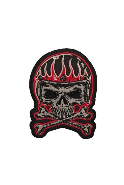 X-SHOP Skull Kurukafa Motorcu Patches Arma Peç Kot Yaması 7