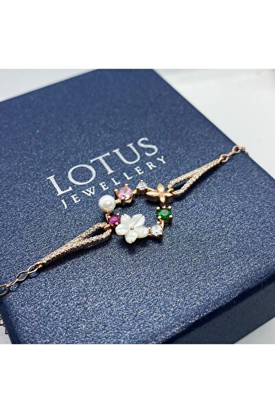 LOTUS JW Özel Tasarım Kalp Bileklik | 925 Ayar Gümüş Bileklik