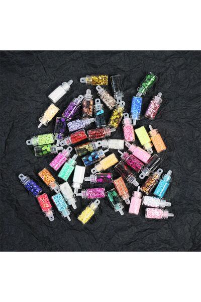 Beauty Box Mix Stiller Nail Art Tırnak Süsleme Sim Set Kalıcı Oje Protez Tırnak Süsleme Göz Makyajı