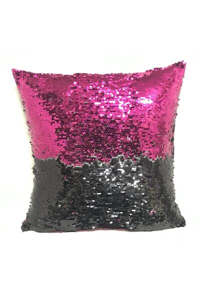 YILMAZHOME Pullu Payetli Dekoratif Kırlent Kılıfı