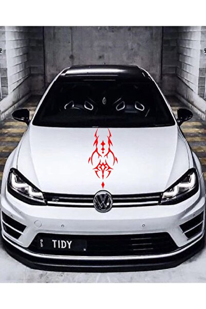 STİCKERCI BEY Bonnet Strip Sticker 25*60 cm Tattoo Patterned Bonnet Covering ...
