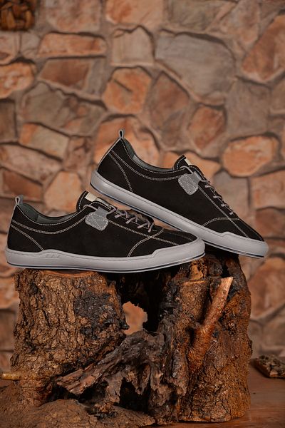 Pierre Cardin Genuine Leather Casual Black Daily Shoes, a Model that Offers Durability and Elegance Together