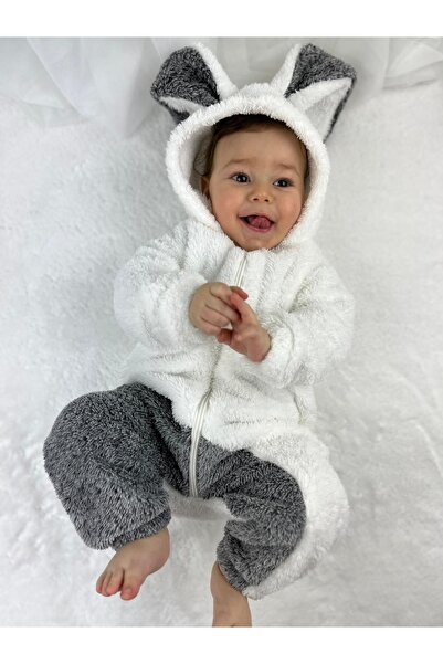 Minizade Welsoft Plush Zippered Winter Rabbit Baby Girl Sleeping Bag