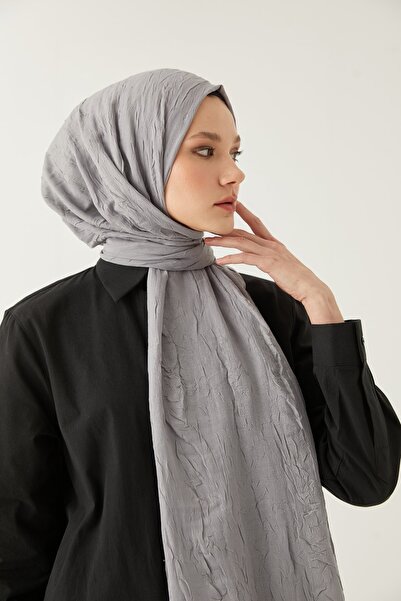 LOSYANA Bamboo Kraş Shawl Silver