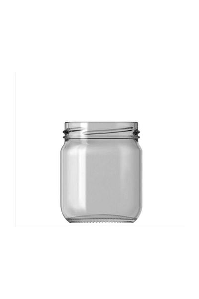Paşabahçe Glass Jar with Lid 210 Cc 10 Pieces Jam Honey Container