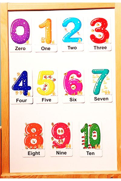 Okuling Magnetic English Word Cards Flashcards - Numbers / Numbers