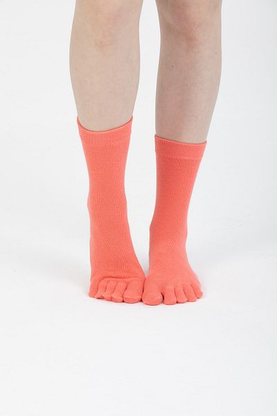 lacoton Дамски чорапи с памучен пръст, едноцветни - Pinky Ts-0202