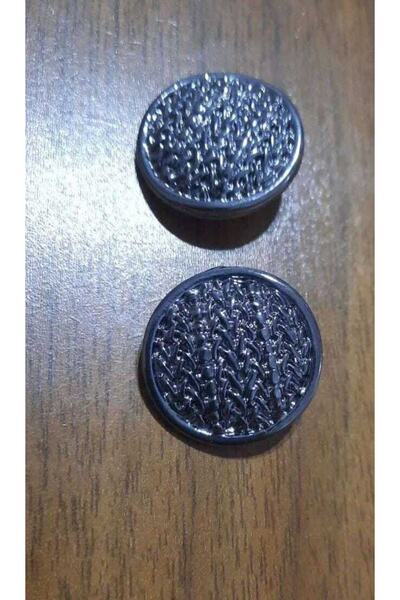 İMREN AKSESUAR زر معدني بحزام نيكل أسود - 2.5 سم، عبوة واحدة 5 قطع