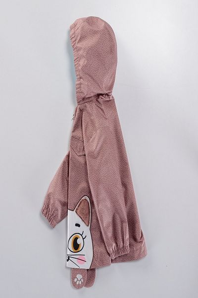 PODIUM GYM Trend New Season Winter/Spring Cute Cat Patterned Cool Raincoat