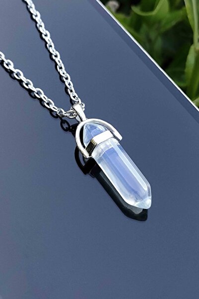 TREND COLLECTİON Opal Moonstone Natural Stone Crystal Women's Necklace
