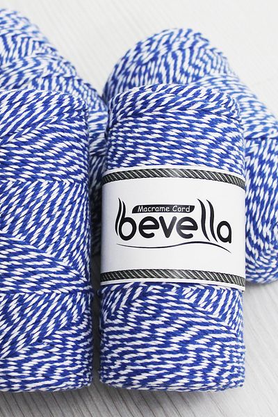 Bevella Macrame Cord Blue White Package Rope 200 gr Gift Packing Rope Martençka Rope Twine Baker