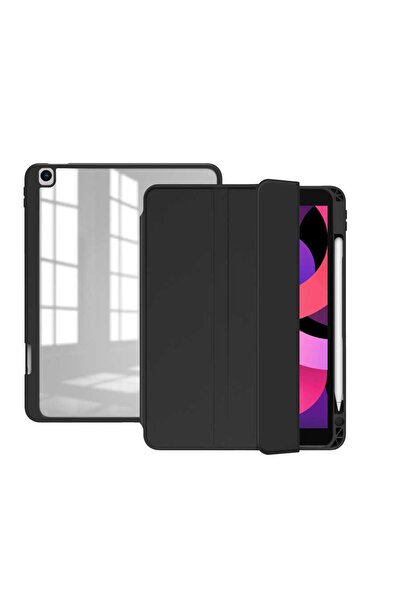 UnDePlus Apple Ipad 9. 8. 7. Nesil 10.2" Kılıf Kalem Bölmeli Şeffaf Case A2602 A2603 A2604 A2605